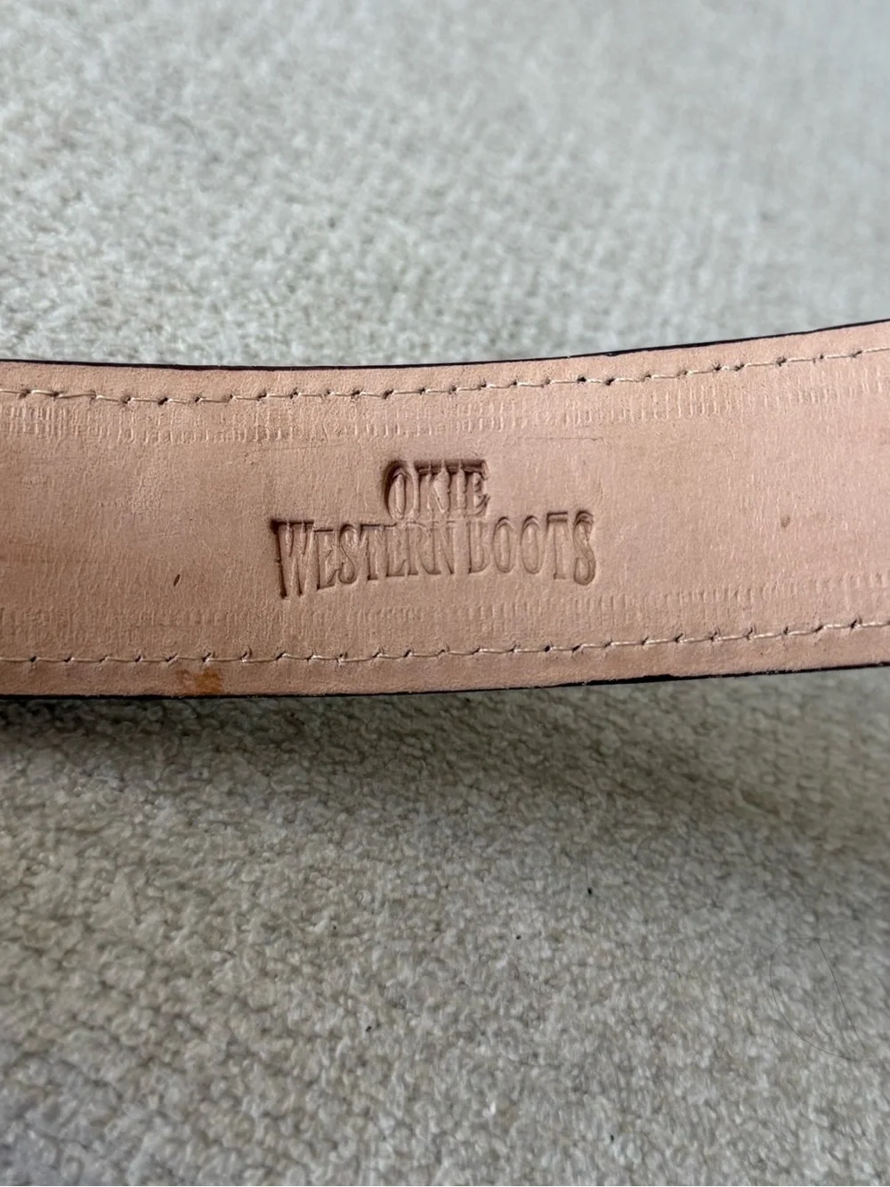 Okie Western Boots Exotic Handmade Caiman Belts
